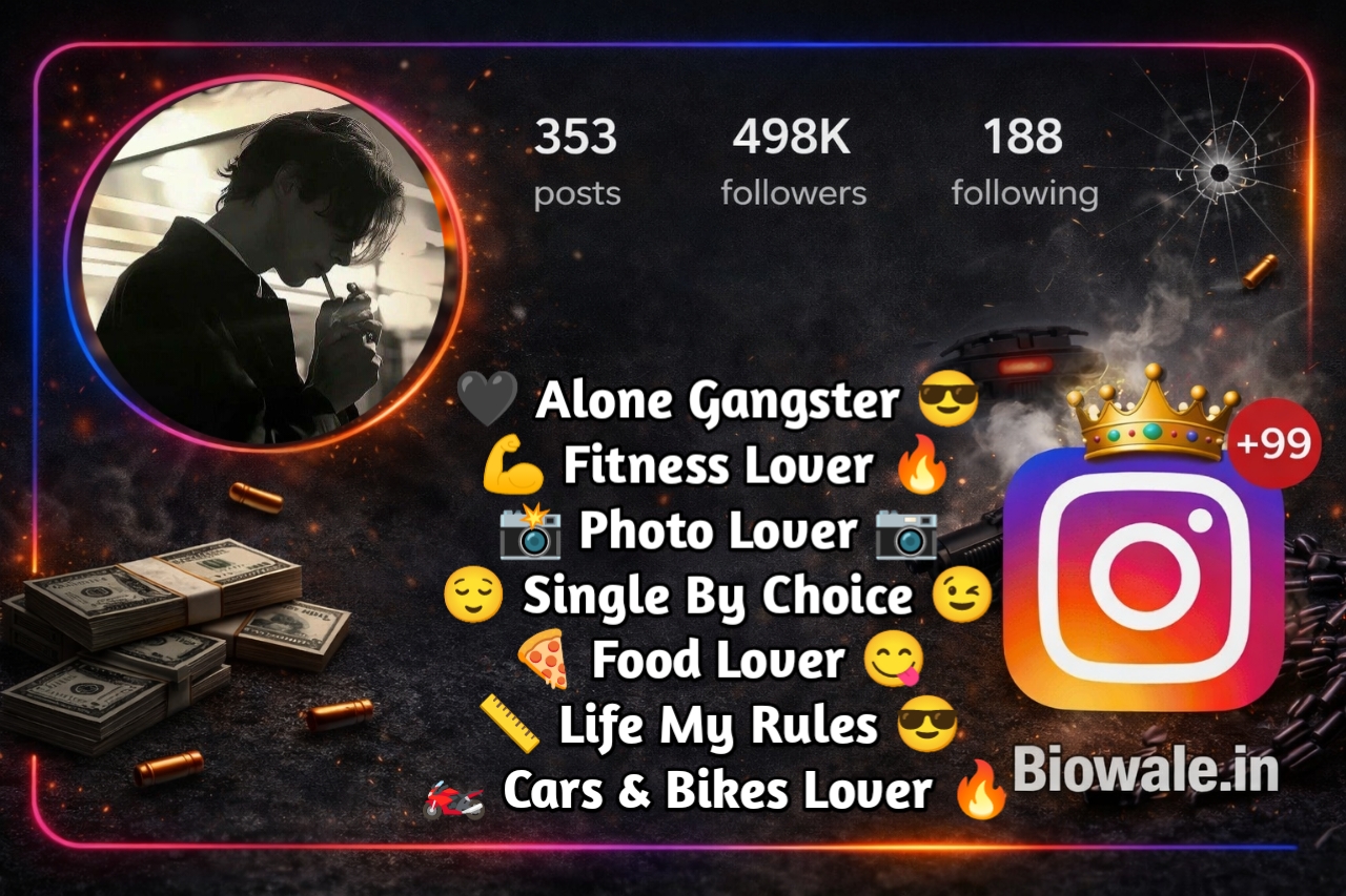 Gangster Bio for Instagram