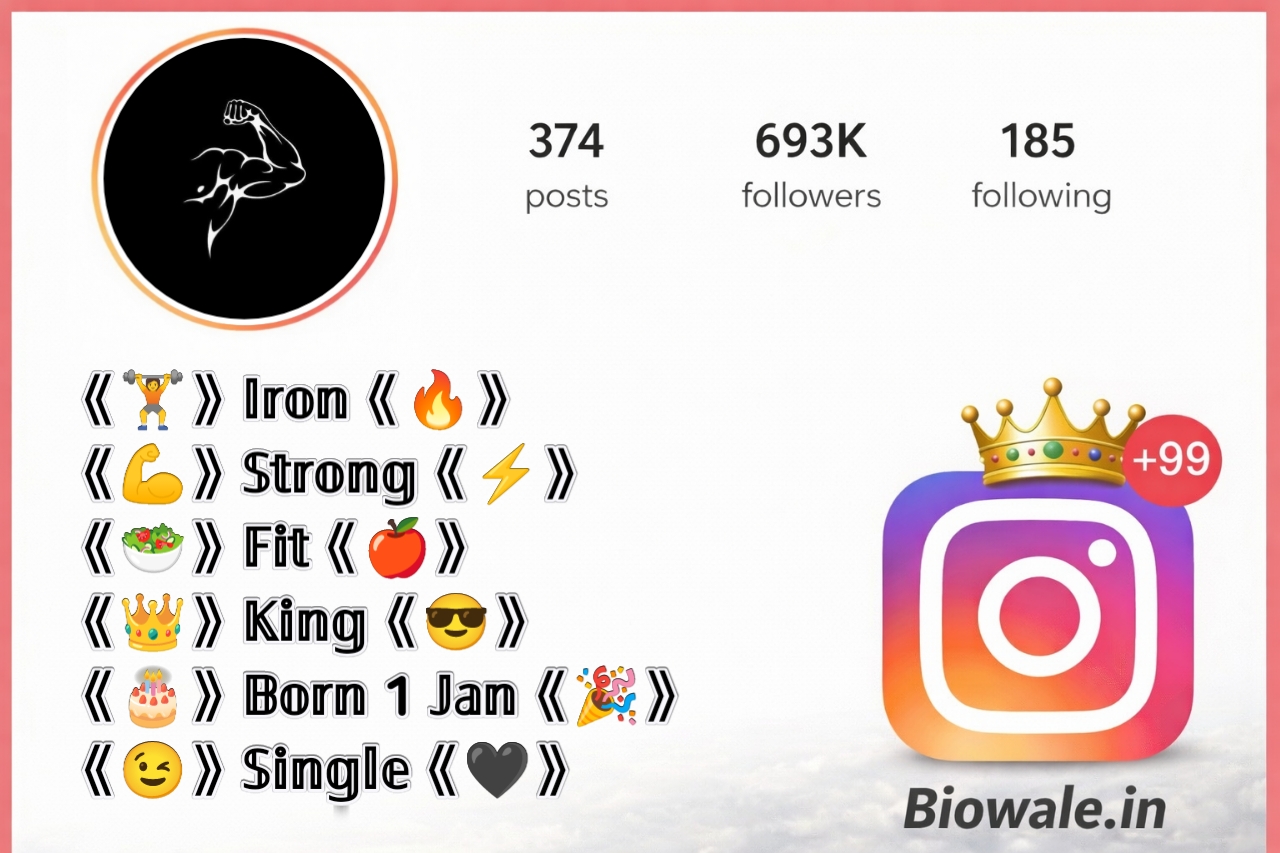 Instagram Bio for Gym Lovers