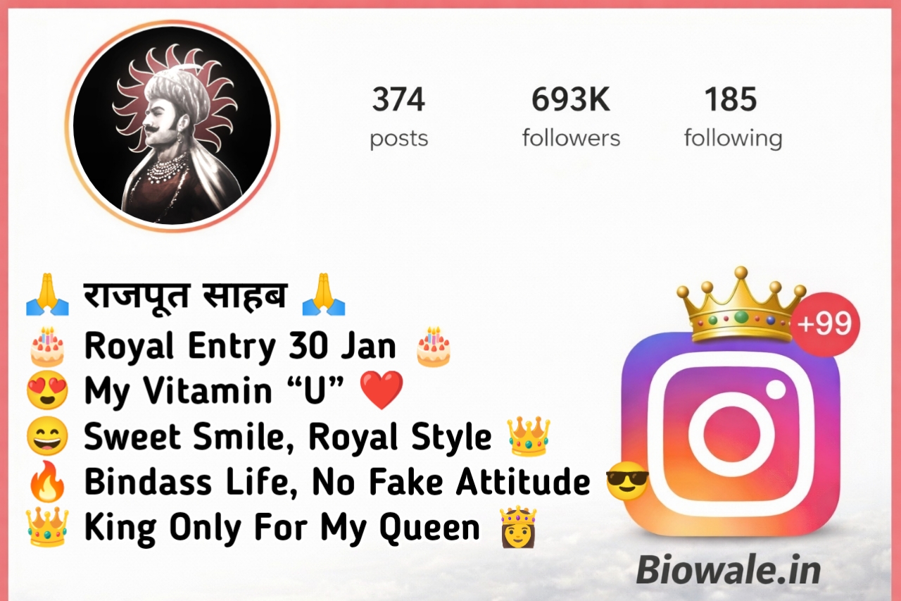Rajput Bio for Instagram