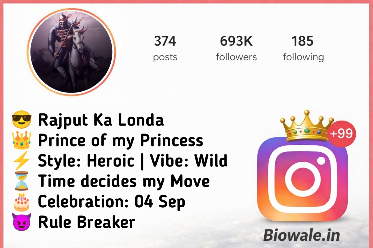 Rajput Bio for Instagram