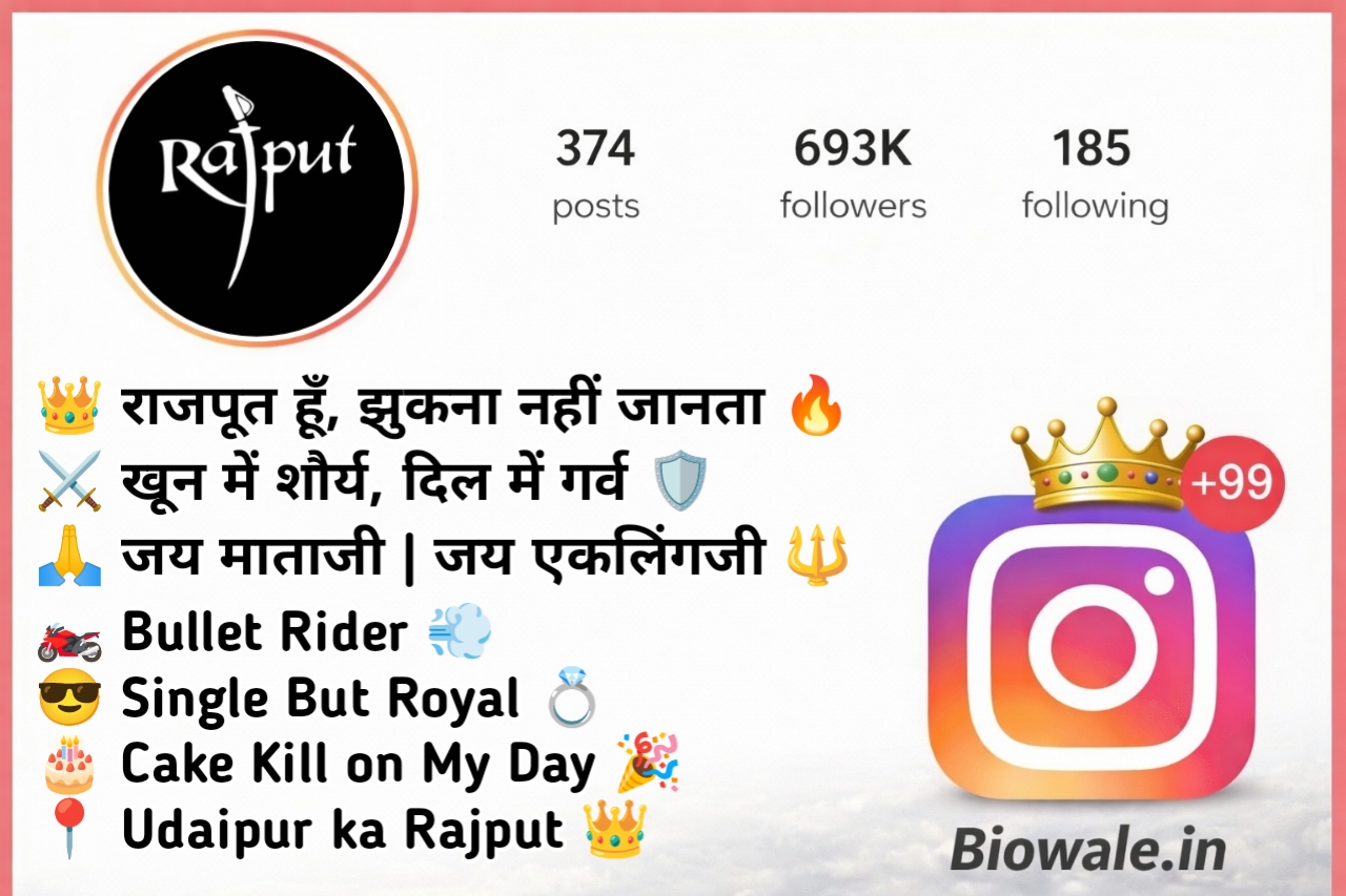Rajput Bio for Instagram