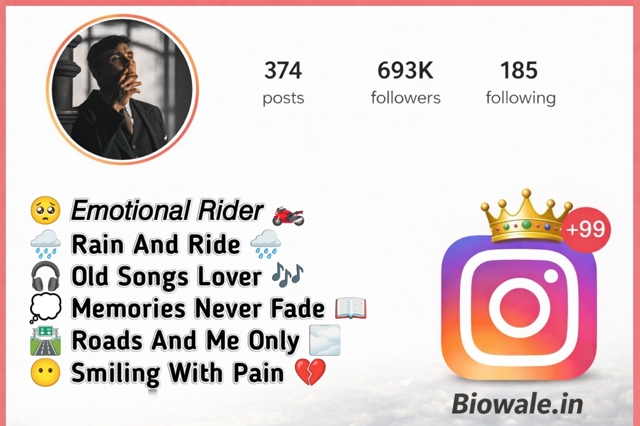 Bike Rider Bio for Instagram
