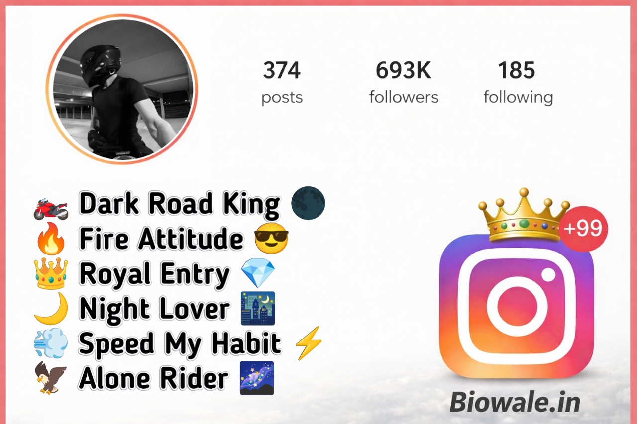Bike Rider Bio for Instagram