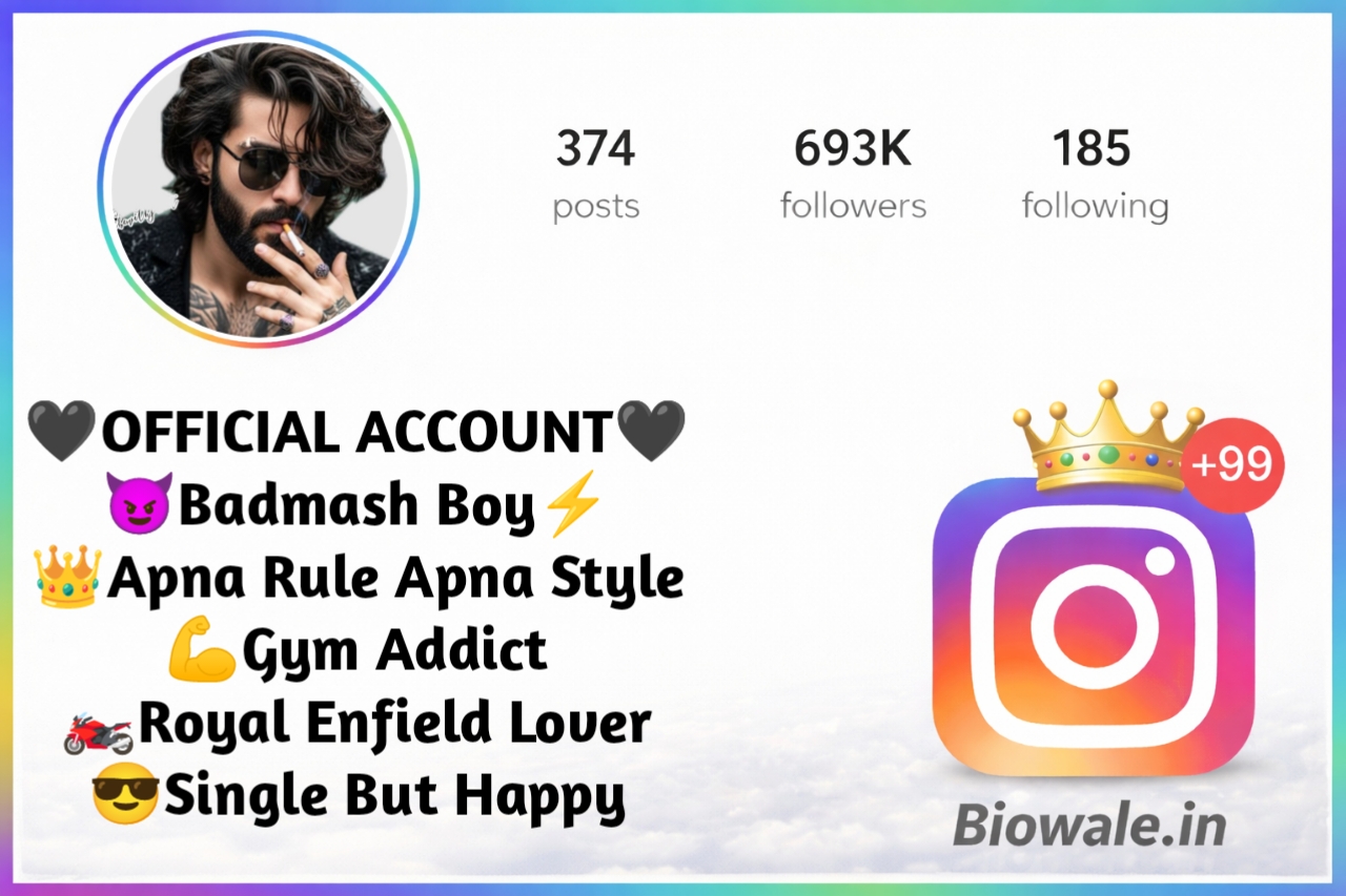 Badmashi Bio For Instagram