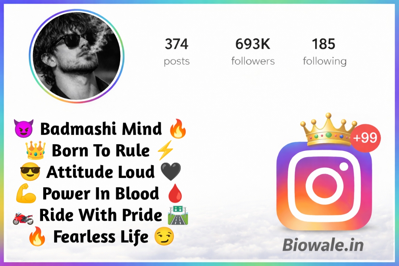 Badmashi Bio For Instagram
