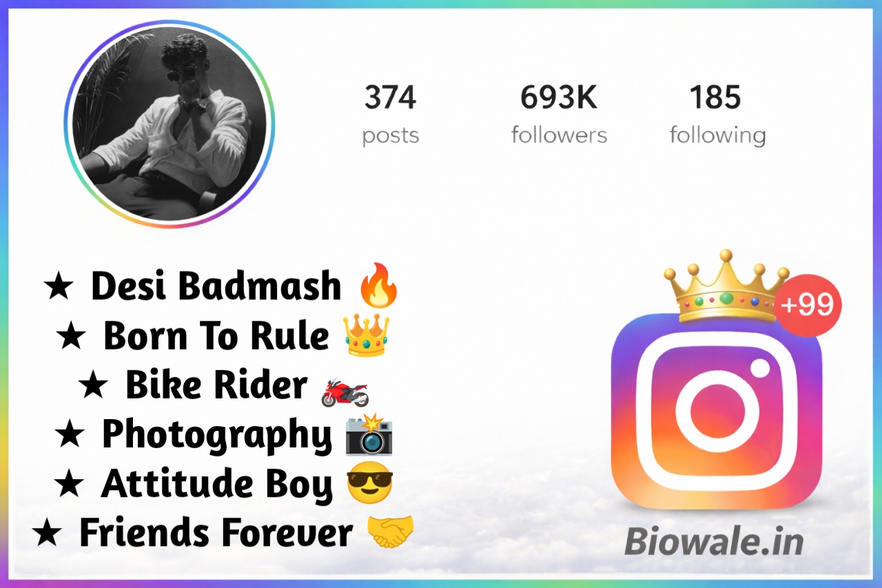 Badmashi Bio For Instagram