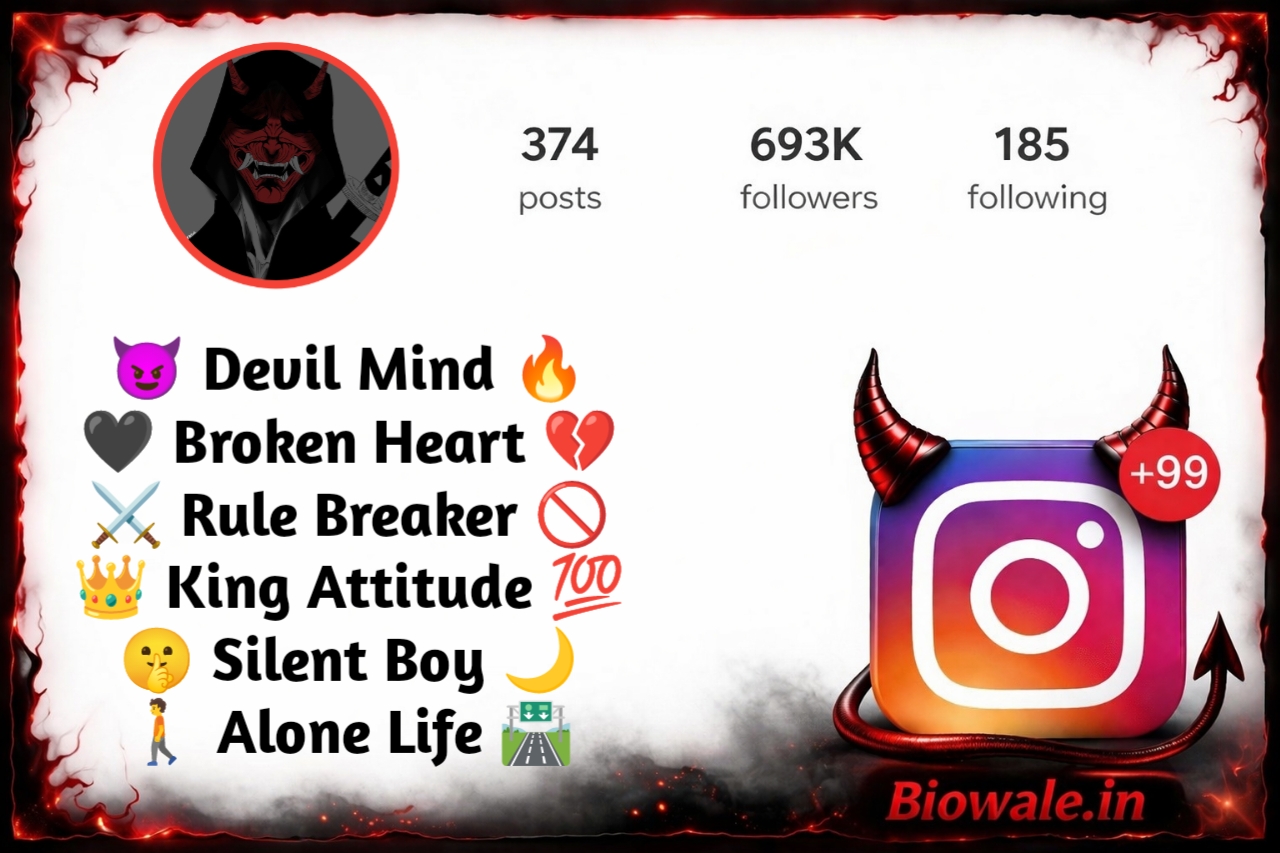 Devil Bio For Instagram