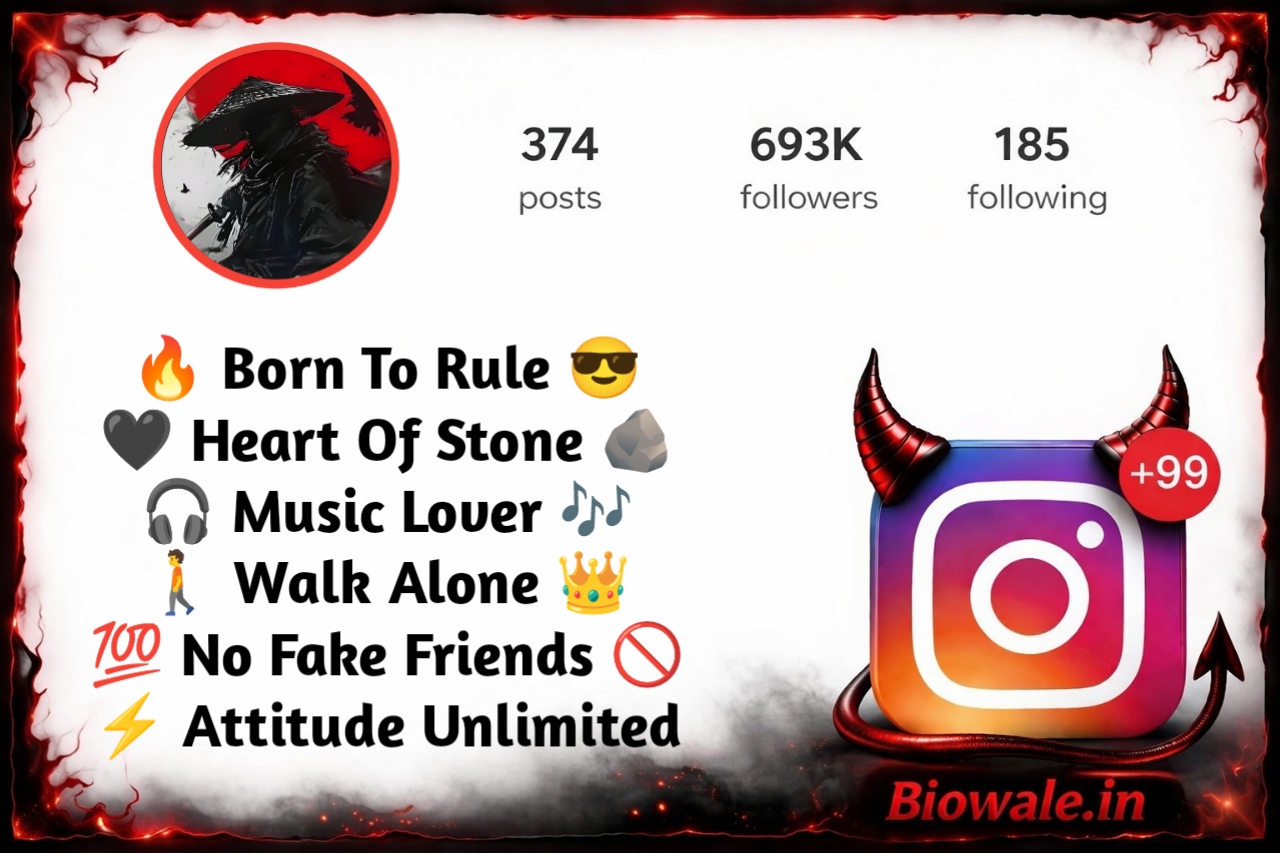 Devil Bio For Instagram