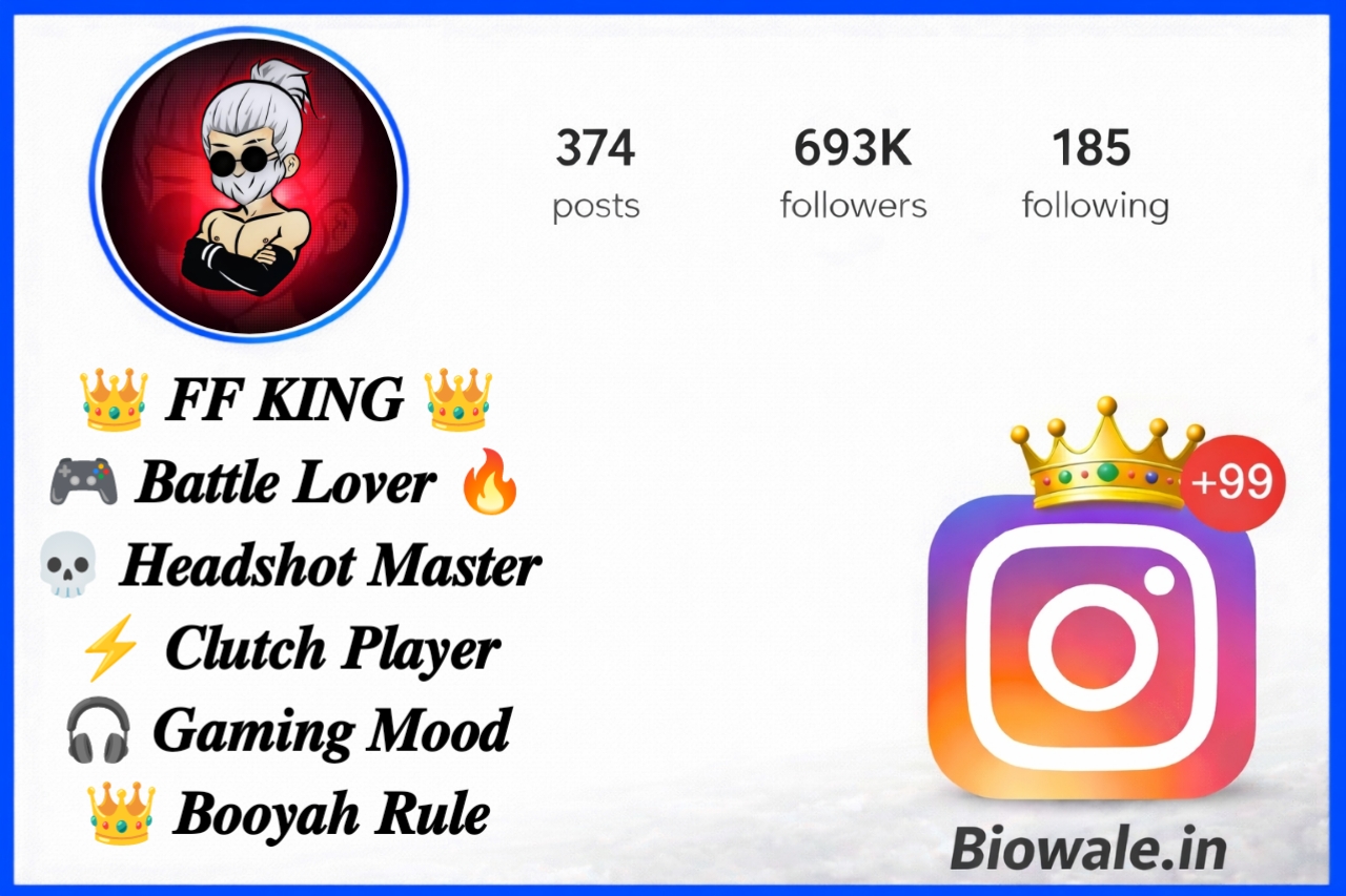 Free Fire Bio For Instagram