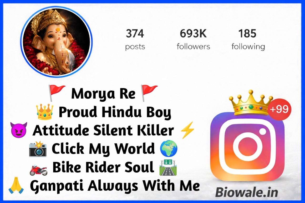 Ganapati Bio For Instagram