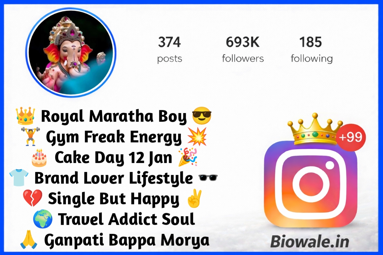 Ganapati Bio For Instagram